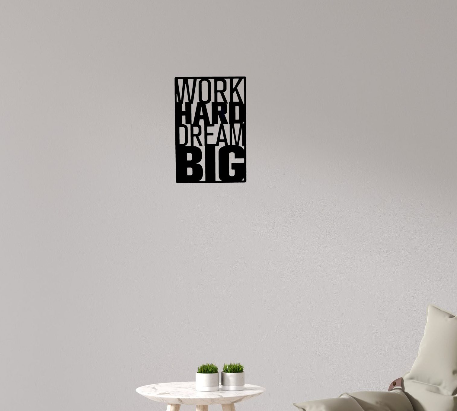 Retro Worgk Hard Dream Big - Görsel 2