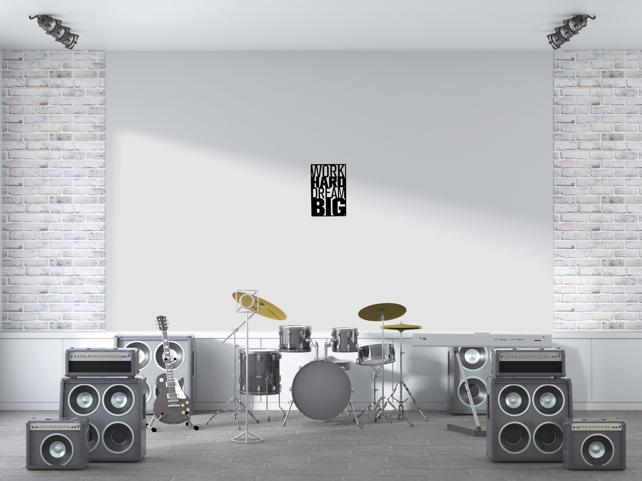 Retro Worgk Hard Dream Big - Görsel 3