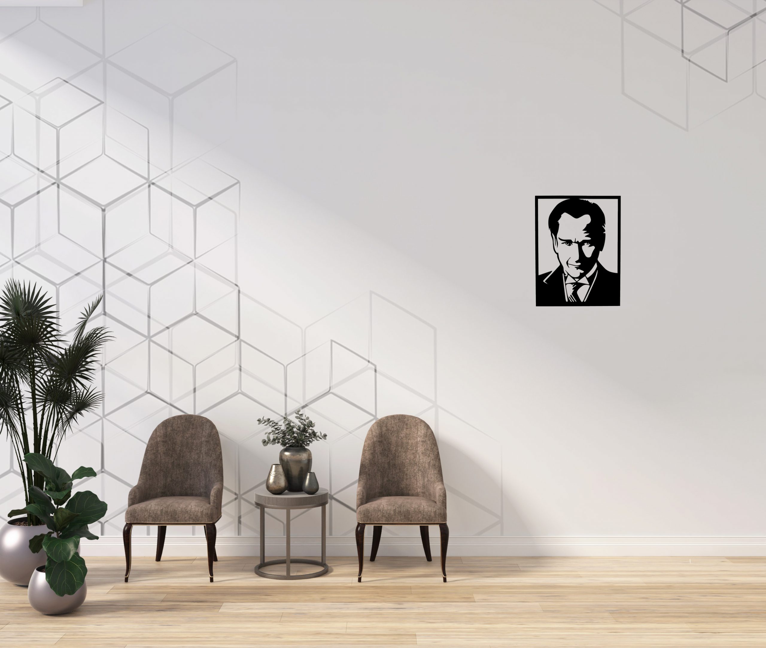 Retro Ata Dikdörtgen - Görsel 4