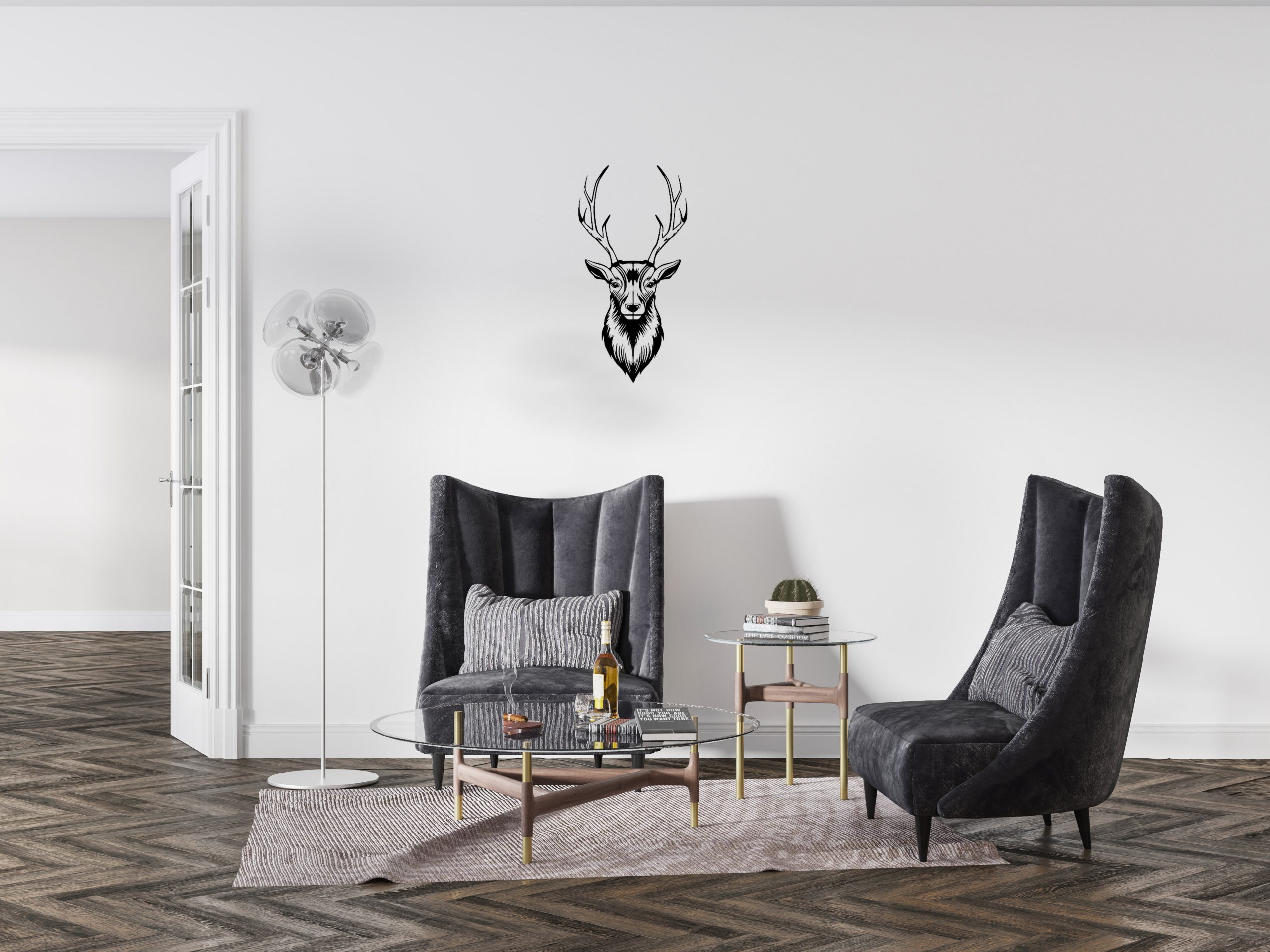 Retro Geyik - Görsel 2